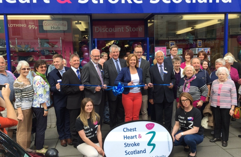 Opening the new Chest, Heart & Stroke Scotland Hub in Hawick