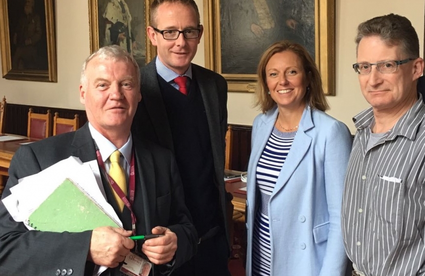 Rachael Hamilton MSP pictured with Councillor David Paterson, John Lamont MP and Simon Walton