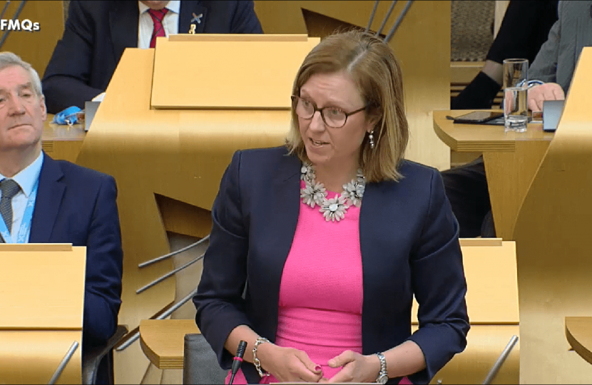 Rachael Hamilton MSP in the Scottish Parliament