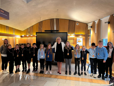 Lilliesleaf Primary tour Scottish Parliament and meet local MSP